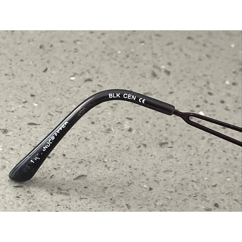 CEN ADP016 Eyeglasses 48-17-130 FRAMES ONLY BLK CEN Half Rim Purple bronze